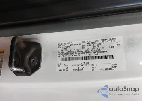 2010 Ford F150 Super Cab z USA, uszkodzony, nr VIN 1FTFX1EV3AKE46357